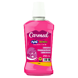 Enxaguante Bucal Sem Álcool Carmed Fini Beijos Com Flúor 250ml