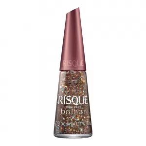 Esmalte Marrom Risqué & Chilli Beans A Onça que Habita em Mim Efeito 8ml