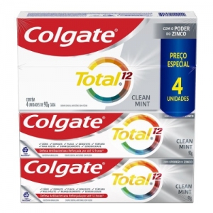 Kit Creme Dental Colgate Total 12 Clean Mint Leve 4 Pague 3