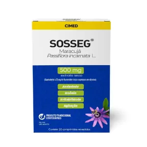 Sosseg 500mg Comprimido Revestido 30 Unidades (3 Blisters)