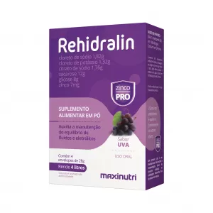Soro Oral Rehidralin Sabor Uva 28g – 1 Envelope para Reidratação