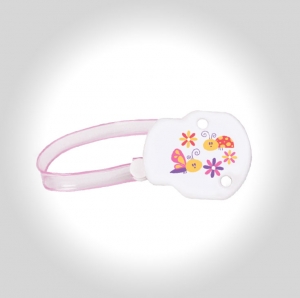 Prendedor de Chupeta Petita Rosa