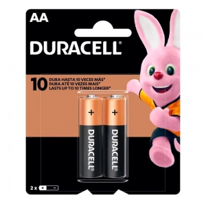 Pilha Duracell AA Cartela com 2 Unidades – Alta Performance e Longa Duração