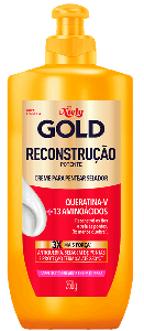 Creme Para Pentear Niely Gold Reconstrução Potente 250ml