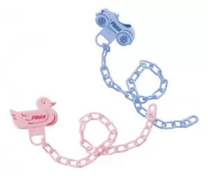 Pituca Prendedor de Chupeta em Corrente