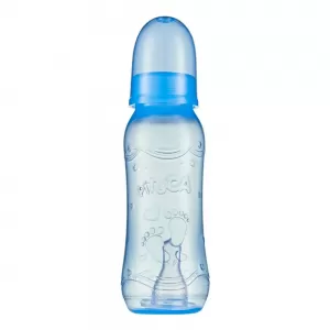 Mamadeira Pituca Star 240ml Azul – Bico Ortodôntico Silicone