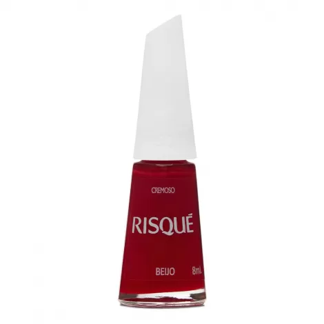 Esmalte Risqué Vermelho Cremoso Beijo 8ml