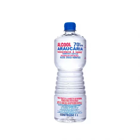 Álcool Líquido 70% Antisséptico 1L – Limpeza e Higienização