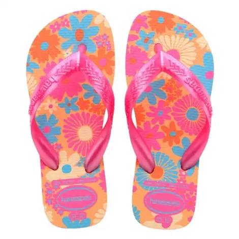 Havaianas Kids Flores Pêssego 33/34