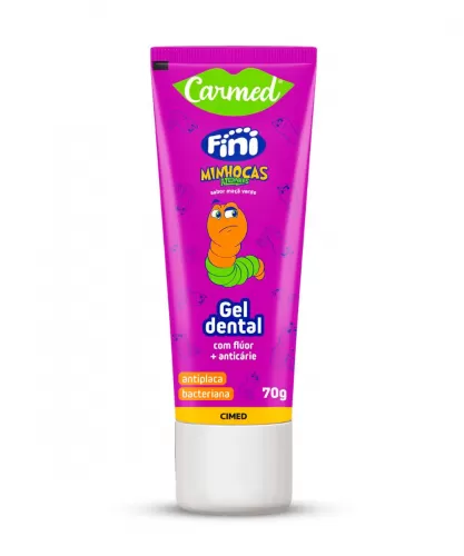 Creme Dental Carmed Fini Minhocas com Flúor 70g