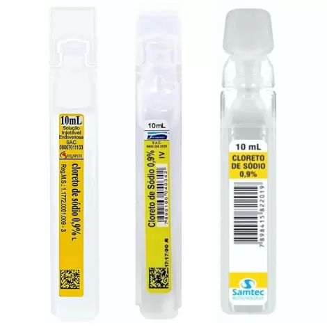 Cloreto De Sodio 0,9%  Ampola 10Ml Equiplex