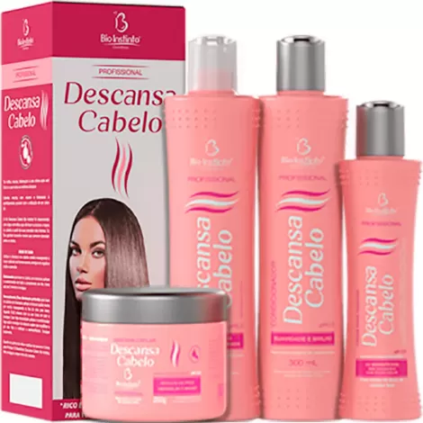 Kit Capilar Descansa Cabelo – Hidratação, Brilho e Controle de Volume