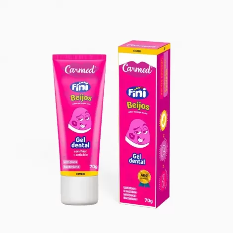 Gel Dental Carmed Fini Beijos com Flúor 70g
