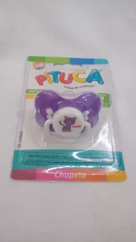 Pituca Chupeta VIP Bico Redondo em Silicone – Cor Lilás – Ref. 980