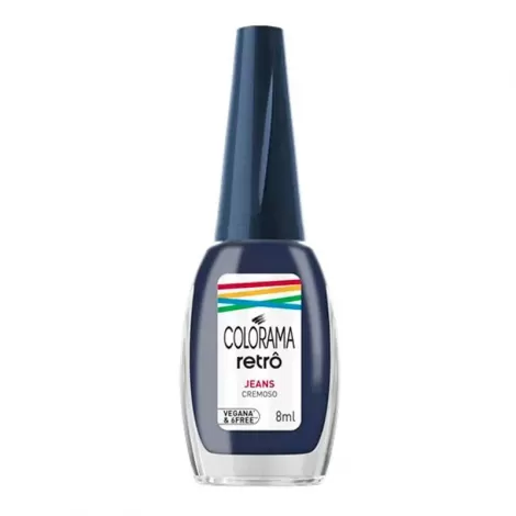 Esmalte Colorama Retrô Cremoso Cor Jeans 8ml