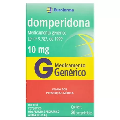 Domperidona 10mg Genérico Eurofarma – 30 Comprimidos Revestidos