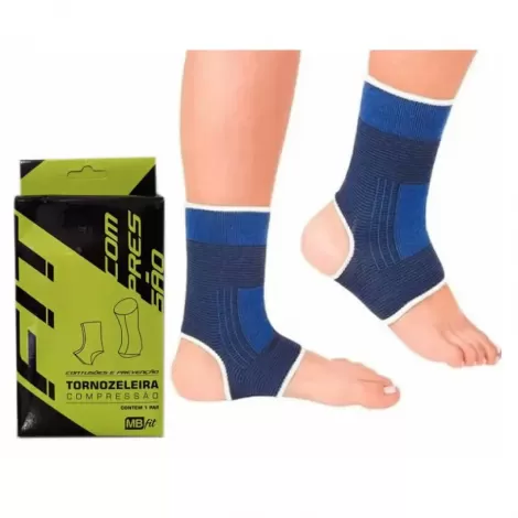 Tornozeleira De Poliester Azul C2 Pcs If01016 Imporiente