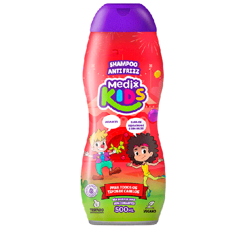 Shampoo Infantil Medix Kids Anti-Frizz 500ml