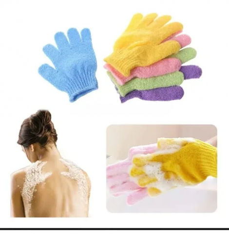 Luva Esponja/Bucha Dupla Face de Nylon para Banho