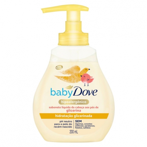 Sabonete Líquido Dove Baby Hidratação Glicerinada Refil 180ml