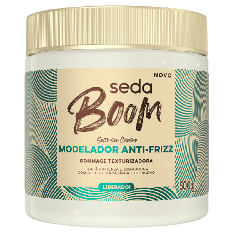Creme de pentear Seda Boom Modelador Antifrizz 500g