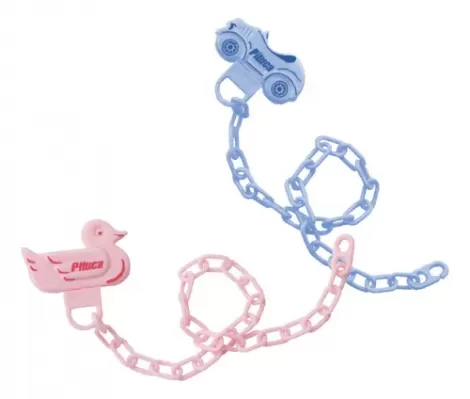 Pituca Prendedor de Chupeta em Corrente