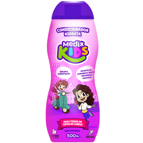 Condicionador Medix Kids 500Ml Hidrata Todos os tipos de Cabelo