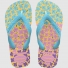 Sandália Havaianas Infantil Kids Flores Amarelo/Azul – Tamanho 23/24